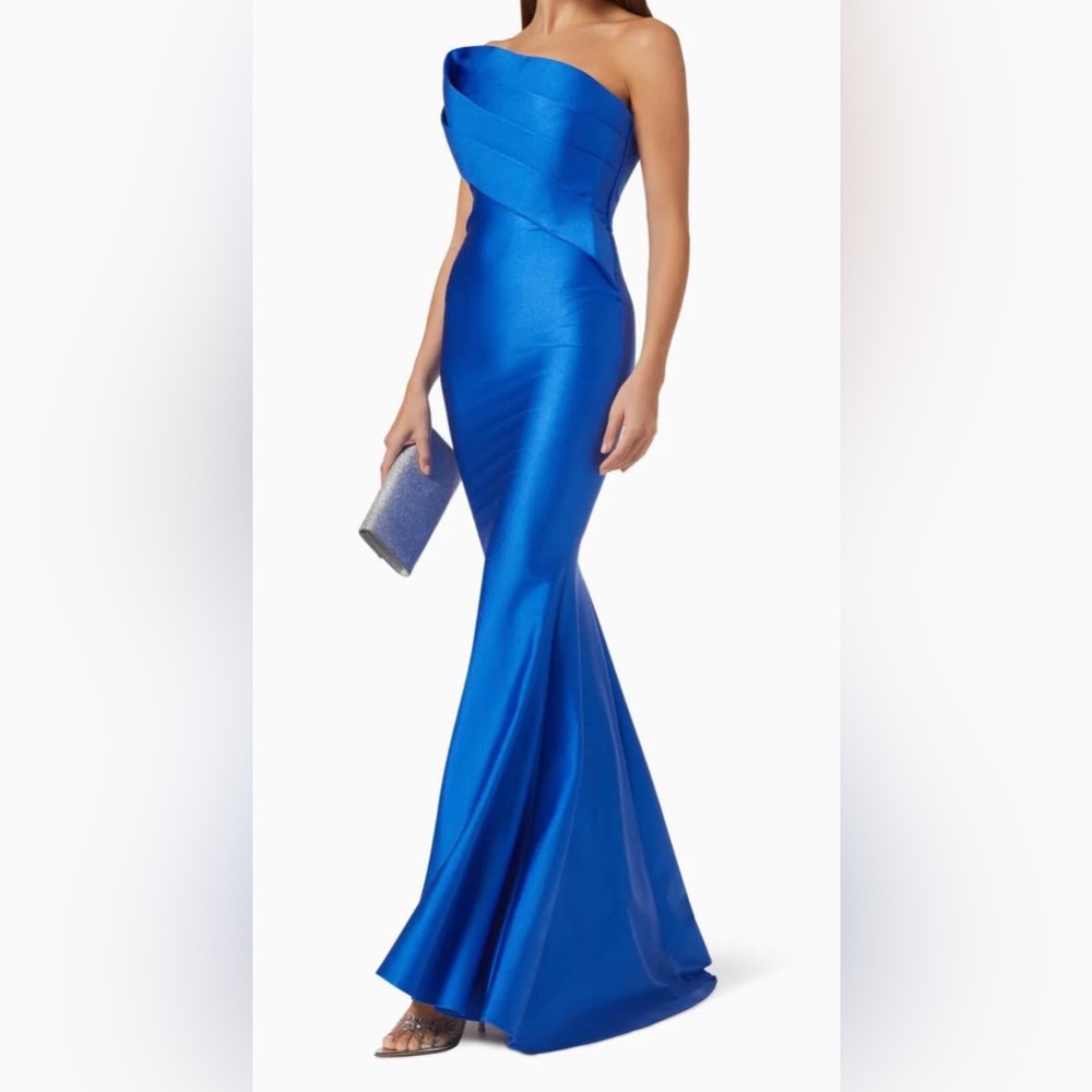 Nicole Bakti Royal Blue Prom Dress Style 7082